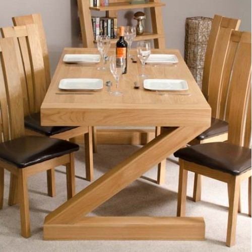 Homestyle Z Solid Oak Furniture Dining Table 6ft x 3ft 