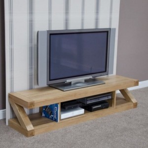 Homestyle Z Solid Oak Furniture Large TV Plasma Unit  