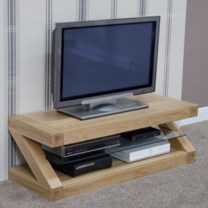 Homestyle Z Solid Oak Furniture Plasma TV Unit