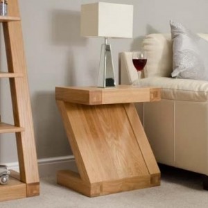 Homestyle Z Solid Oak Furniture Lamp Table