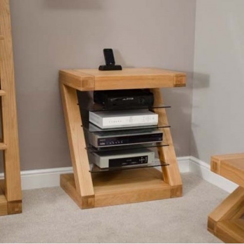 Homestyle Z Solid Oak Furniture Hi Fi Unit  