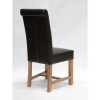 Homestyle Chair Collection Louisa Brown Leather Dining Chair Pair