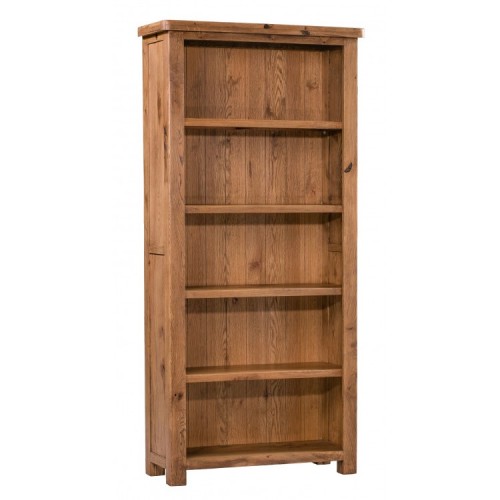 Homestyle Aztec Oak Furniture Rustic Large 5 Shelf Bookcase  
