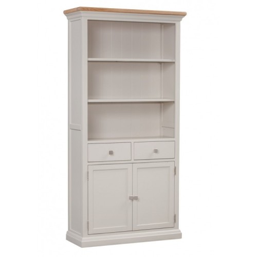 Homestyle Cotswold Two-Tone Oak Furniture Large Bookcase  