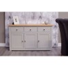 Homestyle Diamond Oak Top Grey Painted Furniture Large Sideboard  