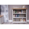 Homestyle Diamond Oak Top Grey Painted Furniture Small Bookcase