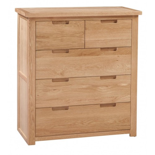Homestyle Moderna Oak Furniture 2 Over 3 Chest Of Drawers