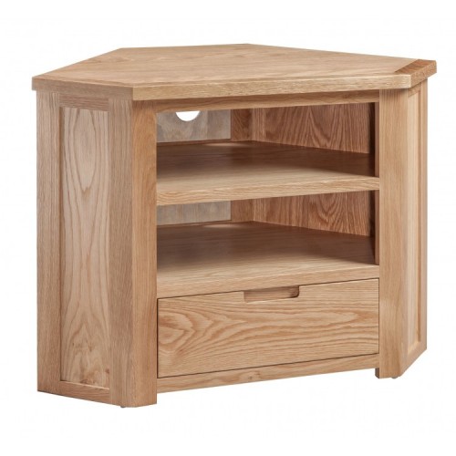 Homestyle Moderna Oak Furniture Corner TV Unit