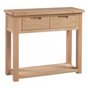 Homestyle Moderna Oak Furniture 2 Drawer Console Table