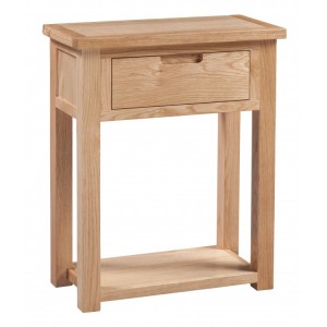 Homestyle Moderna Oak Furniture Small 1 Drawer Console Table