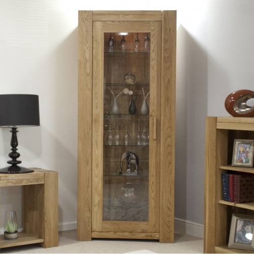 Homestyle Trend Oak Furniture 1 Door Bookcase Display Unit