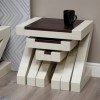 Homestyle Z Painted Oak Furniture Nest Of Tables