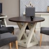 Homestyle Z Painted Oak Furniture Round Dining Table