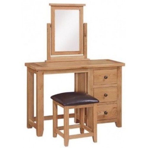 Canterbury Wax Oak Furniture Dressing Table Only