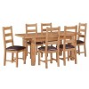 Canterbury Wax Oak Furniture Medium Extending Dining Table 140-180cm