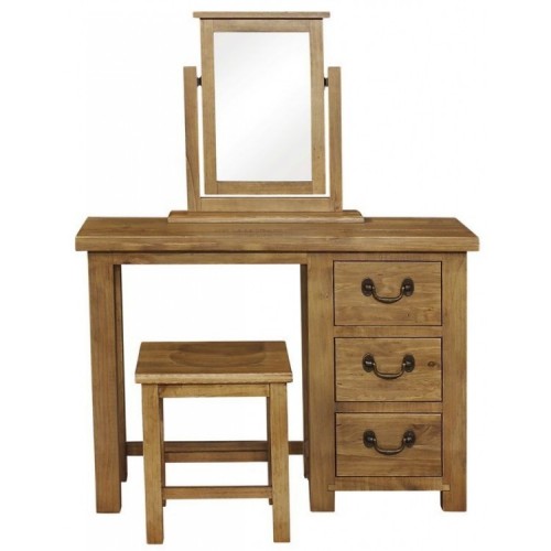 Fairford Rustic Furniture 3 Drawer Dressing Table Only