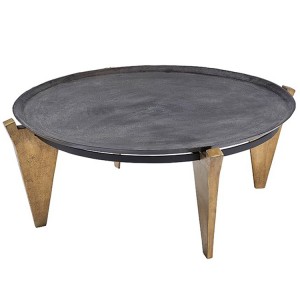 Ferro Circular Coffee Table with Angled Feet