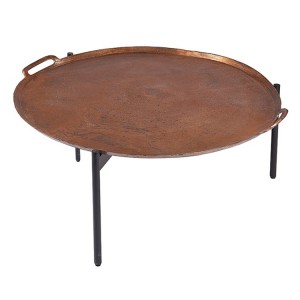 Ferro Vintage Copper Circular Coffee Table