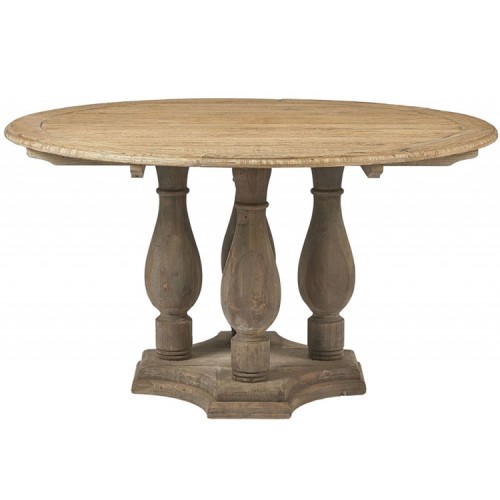 Kingsley Furniture Circular Dining Table with Pedestal Base