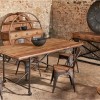 Kingsley Furniture Old Elm Round Dining Table