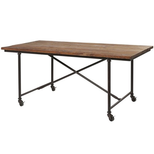 Kingsley Furniture Dining Table on Rollers
