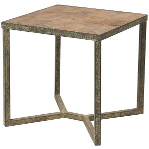 Kingsley Furniture Parquet Top Side Table