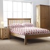 Mini Canterbury Oak Furniture King Size 5ft Bed With Low Foot End