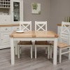 Homestyle Deluxe Painted Furniture 122cm Extending Dining Table 