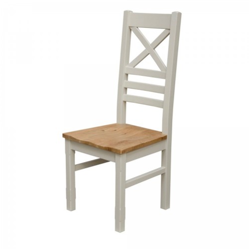 Homestyle Deluxe Painted Furniture Cross Back Dining Chair Pair  
