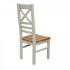 Homestyle Deluxe Painted Furniture Cross Back Dining Chair Pair  