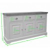 Homestyle Deluxe Painted Furniture Large Sideboard