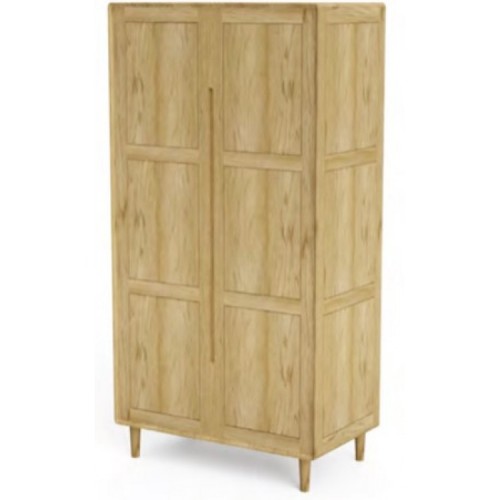 Homestyle Scandic Oak Furniture Double Wardrobe 