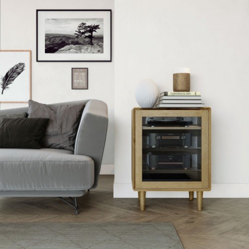 Homestyle Scandic Oak Furniture Hifi Unit 