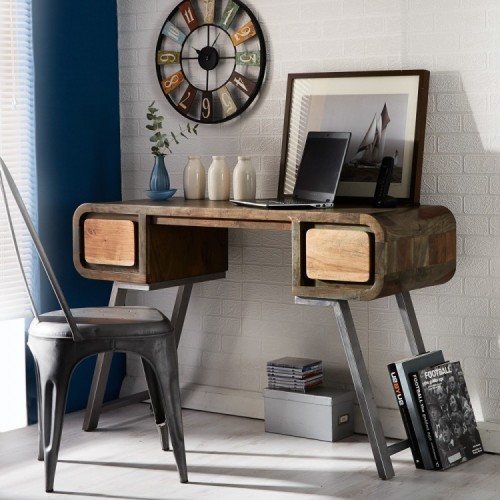 Aspen Reclaimed Iron & Wooden Furniture Desk/ Console Table