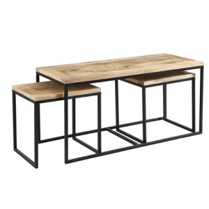 Cosmo Industrial Furniture John Long Coffee Table Set
