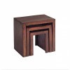 Toko Dark Mango Furniture Nest of 3 Tables