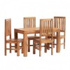 Toko Light Mango Furniture Slat Back Dining Chair