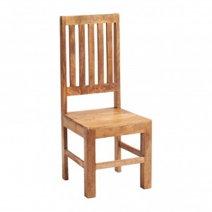 Toko Light Mango Furniture Slat Back Dining Chair