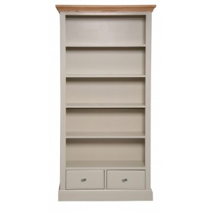 Intone Painted Furniture Tall Wide Bookcase