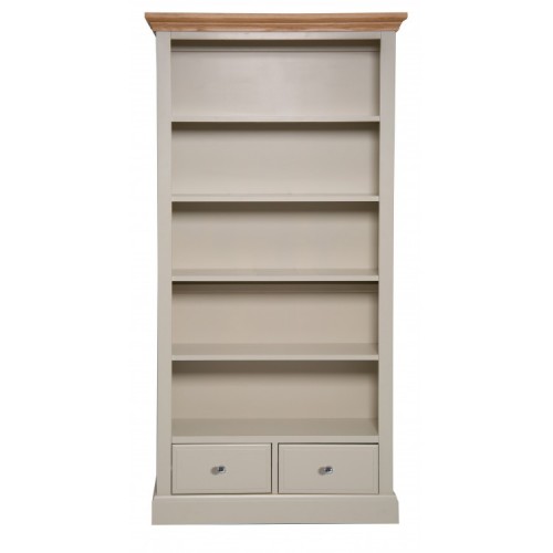 Intone Painted Furniture Tall Wide Bookcase