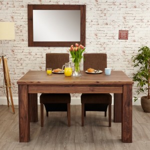 Mayan Walnut Furniture Extending Dining Table