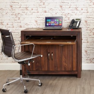 Mayan Walnut Furniture Hidden Home Office