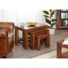 Mayan Walnut Furniture Nest of 3 Coffee Tables