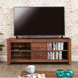 Mayan Walnut Furniture Widescreen TV Cabinet - PRE ORDER