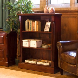 La Roque Mahogany Furniture Low Open Bookcase
