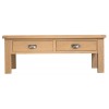 Langham Lime Washed Oak Furniture Large Coffee Table