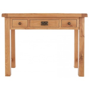 Rutland Oak Furniture 3 Drawer Dressing Table