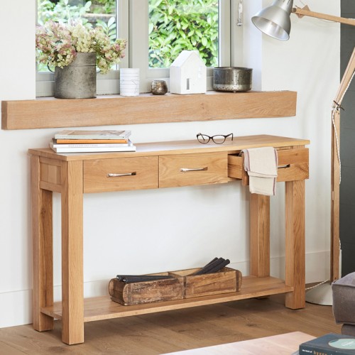 Mobel Oak Furniture Console Table