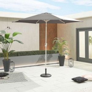 Nova Garden Furniture Antigua 3m Round Grey Aluminium Parasol