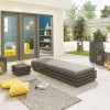 Nova Garden Furniture San Marino Grey Aluminium Sun Lounger And Side Table
